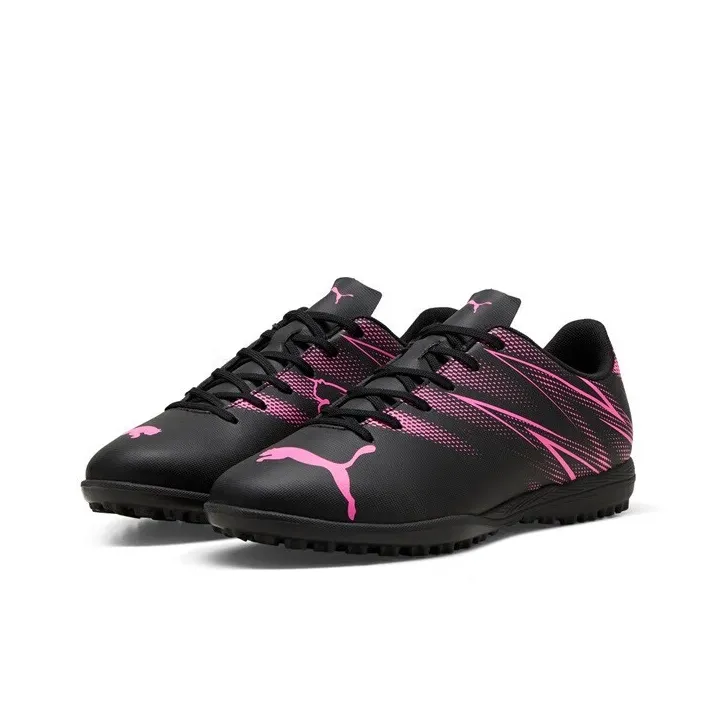 PUMA Attacanto AG Artificial Ground Anti Slip Wear Resistant Soccer Shoes Men's Black Purple-2