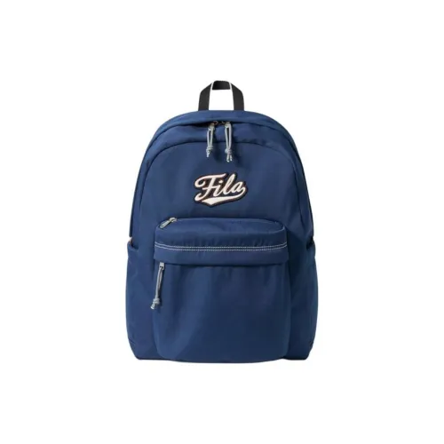 FILA Polyester Backpack Unisex Marine Blue