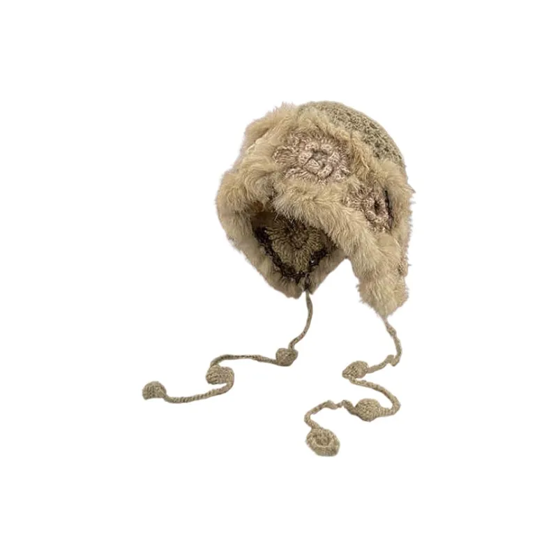 Yalu Rabbit Fur Beanies Unisex Gift Box Set-7