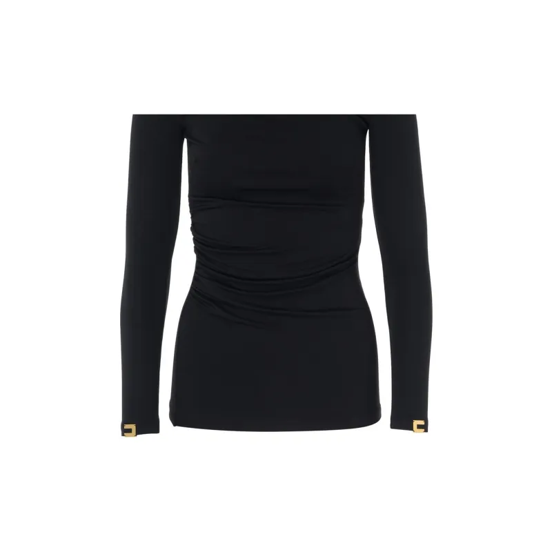 Elisabetta Franchi Draping Jersey Top-5
