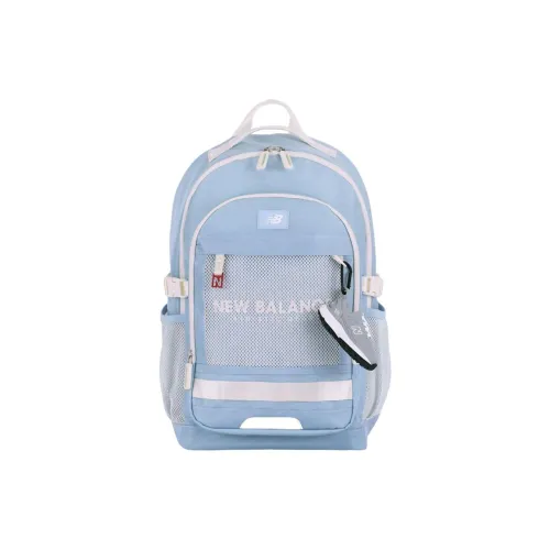 New Balance Nylon Backpack Medium Size Unisex Light Blue