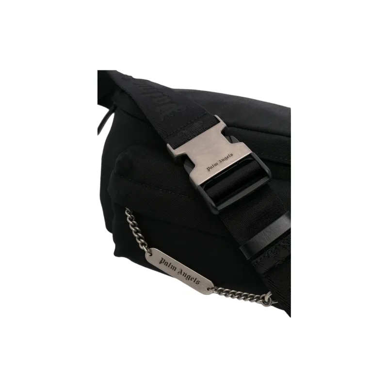 PALM ANGELS Chain Detailed Zipped Belt Bag-2