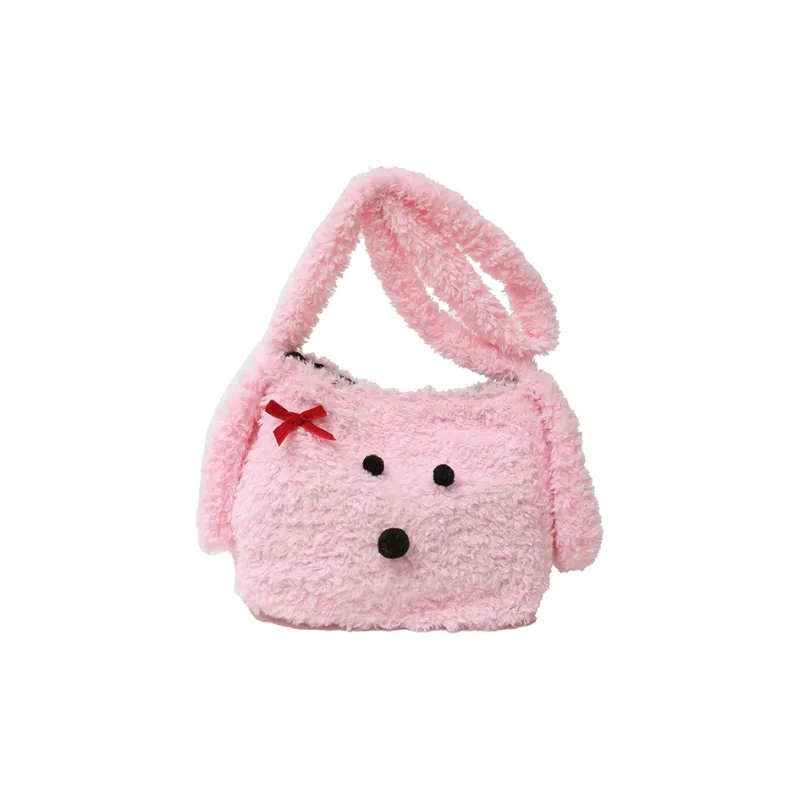 FAMAN Fuzzy Shoulder Bag Women's Multicolor-10