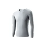 V-Neck Unlined Clothing (Lilac Gray) Dralon Heat/Seamless Antibacterial