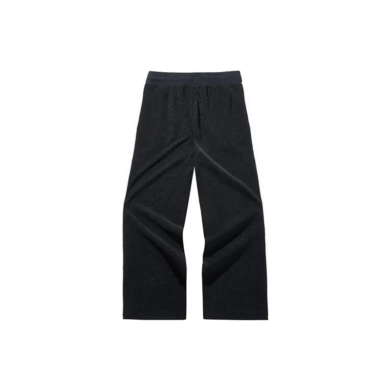 Anta Variety Training Collection Knitted Sweatpants Women's Basic Black/Papyrus White-1
