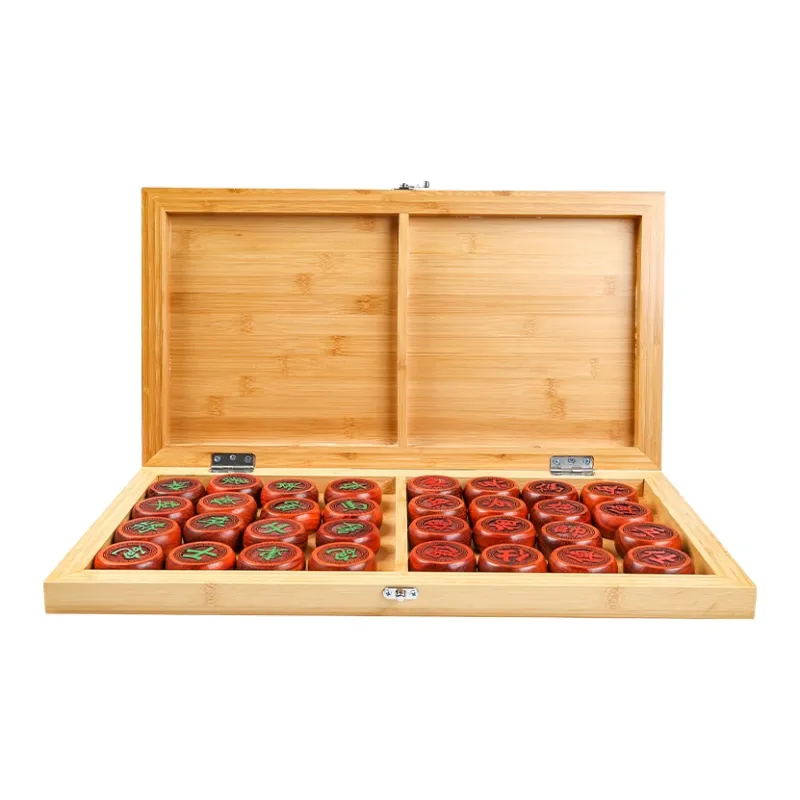 Miao Ji Folding Bamboo Chessboard Chinese Chess Folding Chess Set Board Games-1