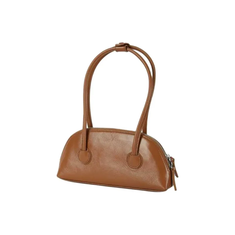 MARGE SHERWOOD Cow Leather Handbag Medium Size Women's Dark Khaki-1