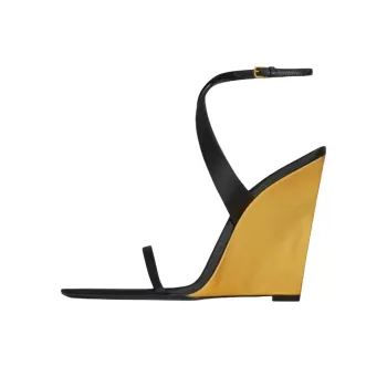 SAINT LAURENT Salomé Wedge Sandals Women's