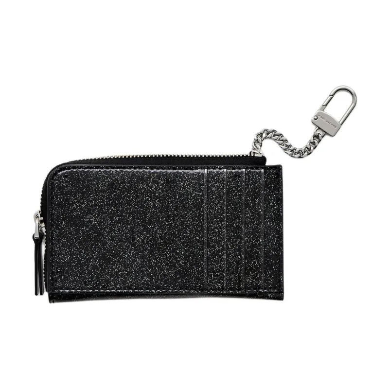 MARC JACOBS PU Polyurethane Card Holder Women's Black-2
