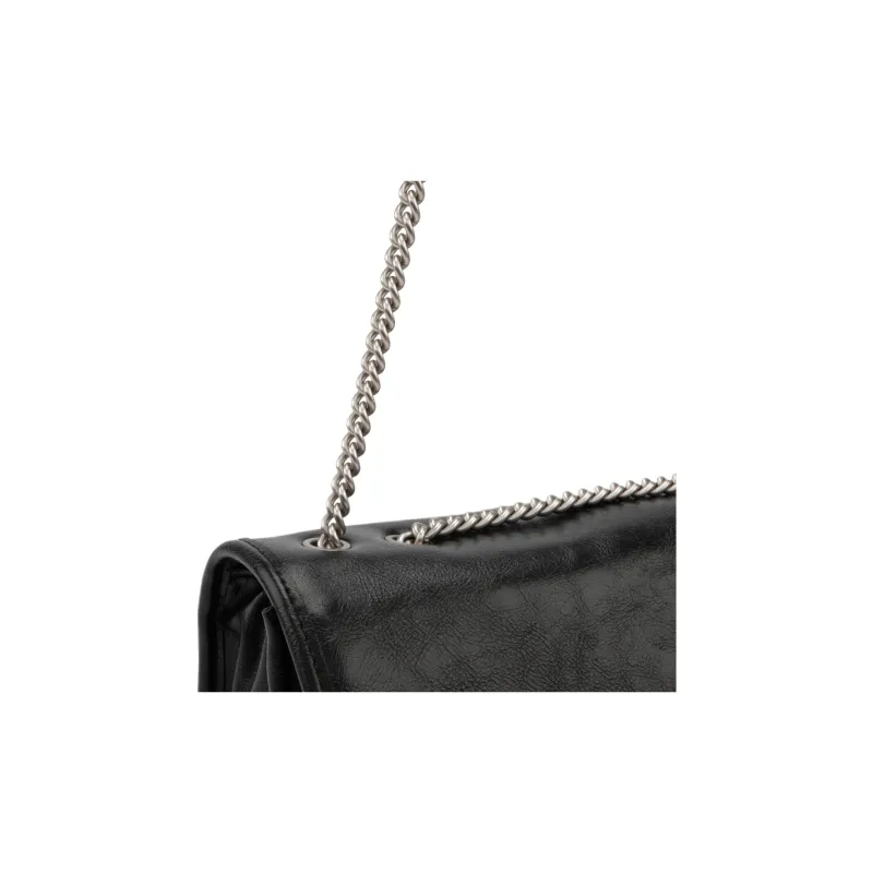 CALVIN KLEIN Synthetic Material Shoulder Bag Medium Size Women's Space Black-5