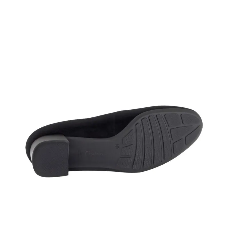 Gabor Comfort Chunky Heel High Heels 4cm Women's Black-5