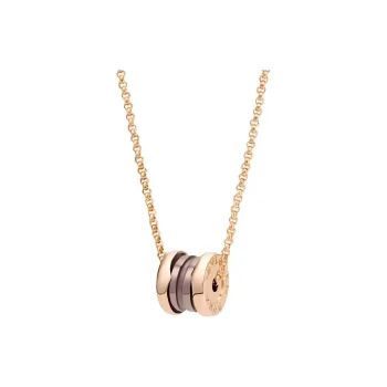 BVLGARI B.Zero1 Series 18K Rose Gold Necklaces Unisex Rose Gold