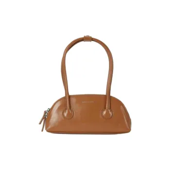 MARGE SHERWOOD Cow Leather Handbag Medium Size Women's Dark Khaki
