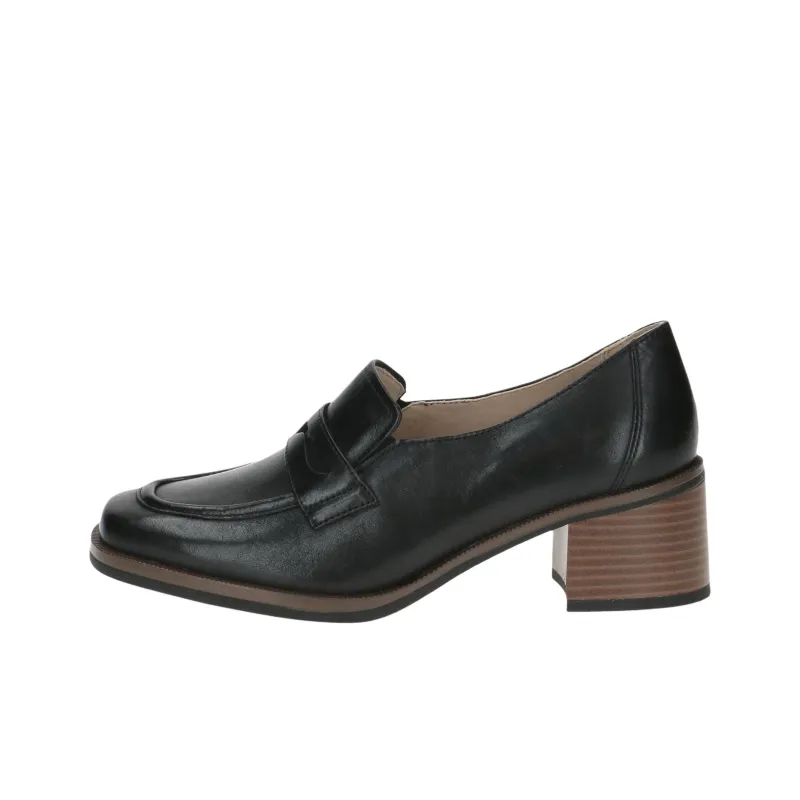 CAPRICE Deborah Chunky Heel High Heels 5.5cm Women's Black-0