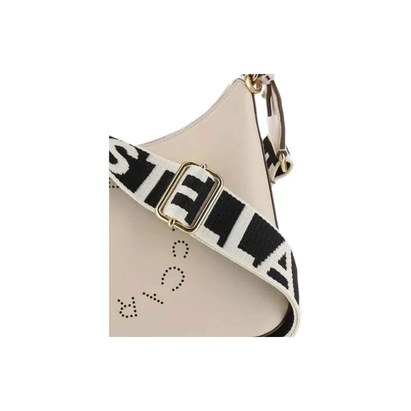 Stella McCartney Logo Perforated Zipped Shoulder Bag-3