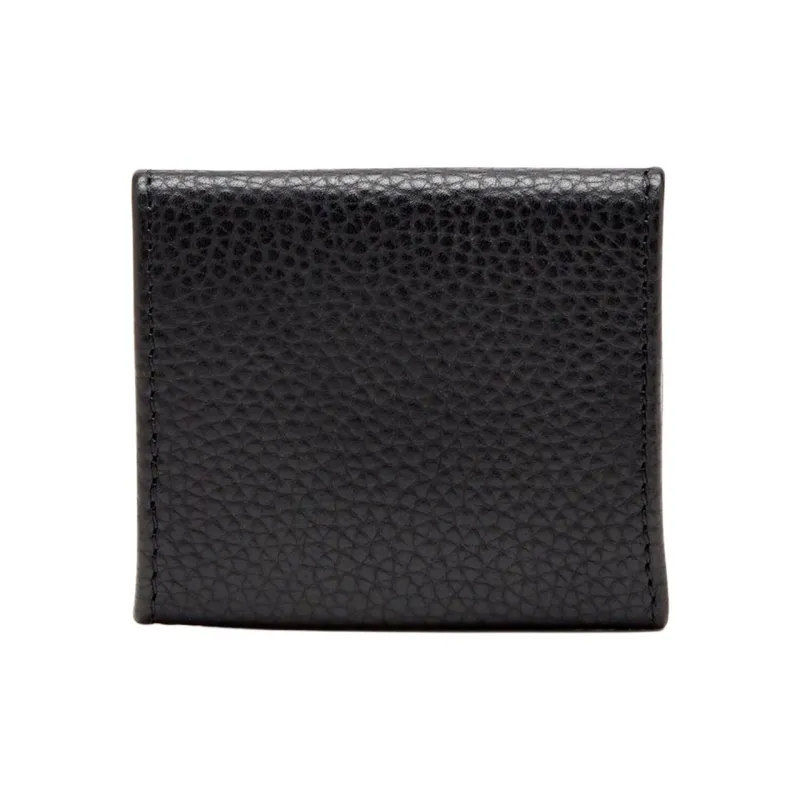 DIESEL Cow Leather Coin Purse Men's Black-1