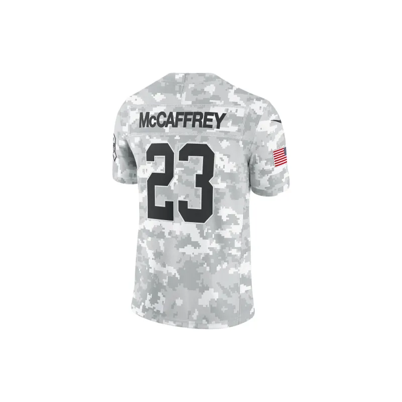 Nike Christian McCaffrey San Francisco 49ers Salute To Service Men's Nike Dri FIT Nfl Limited Jersey-1