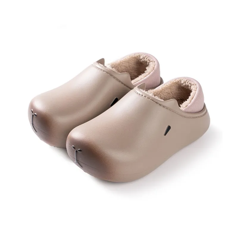 LATE TIME Fall And Winter 2024 Indoor Home Couple Set With Slippers, Warm And Unisex-5