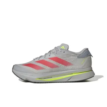 Adidas Adizero SL2 Anti Slip And Wear Resistant Breathable Low Top Running Shoes Unisex Gray Red Yellow