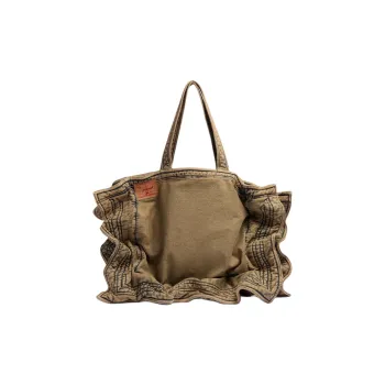 Y/Project Logo-Patch Maxi Denim Tote Bag