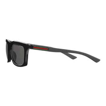 GUCCI Injection Molded Square Sunglasses Men's Black