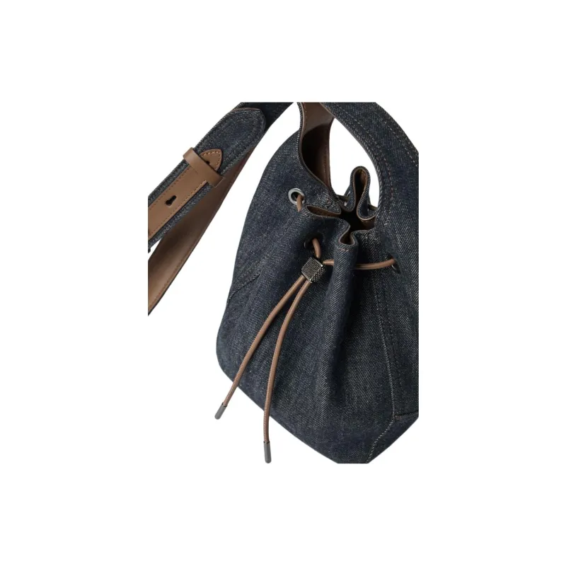 Brunello Cucinelli Small Bc Duo Drawstring Bucket Bag-3