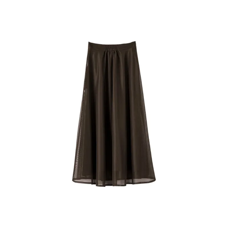 Late White Skirt Women's Coffee-3