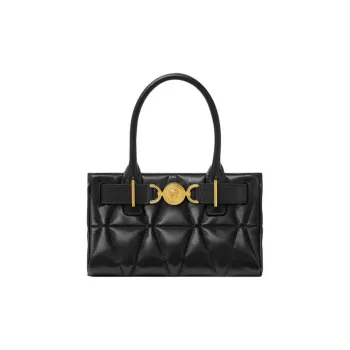 FANSIZHE Medusa '95 Lambskin Tote Bag, Shopping Bag, Handbag Women's Black