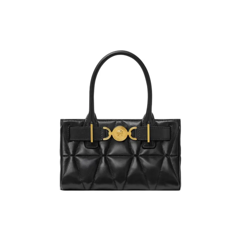FANSIZHE Medusa '95 Lambskin Tote Bag, Shopping Bag, Handbag Women's Black-0