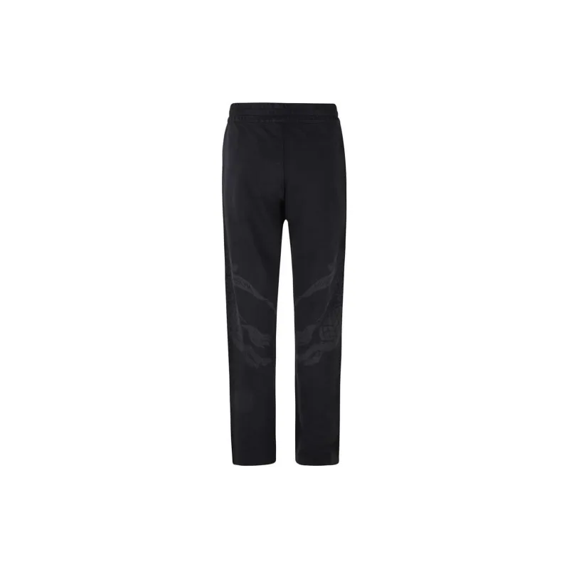 Burberry Logo Printed Straight Leg Trousers-1