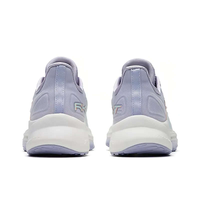 Anta Running Collection Cushioning Anti Slip Wear Resistant Breathability Low Top Running Shoes Women's Gray Purple-3