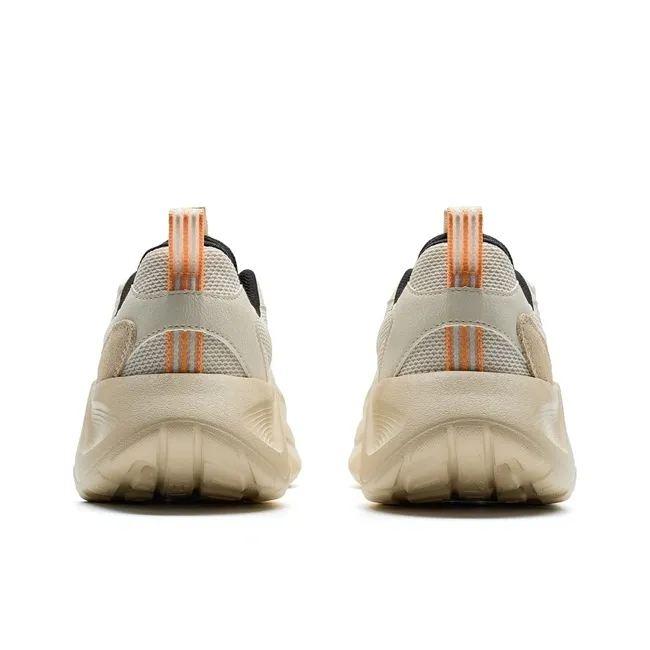 XTEP Star Meteorite Lite Anti-Slip Wear-Resistant Low-Top Chunky Sneakers Men's Milk Tea White-5