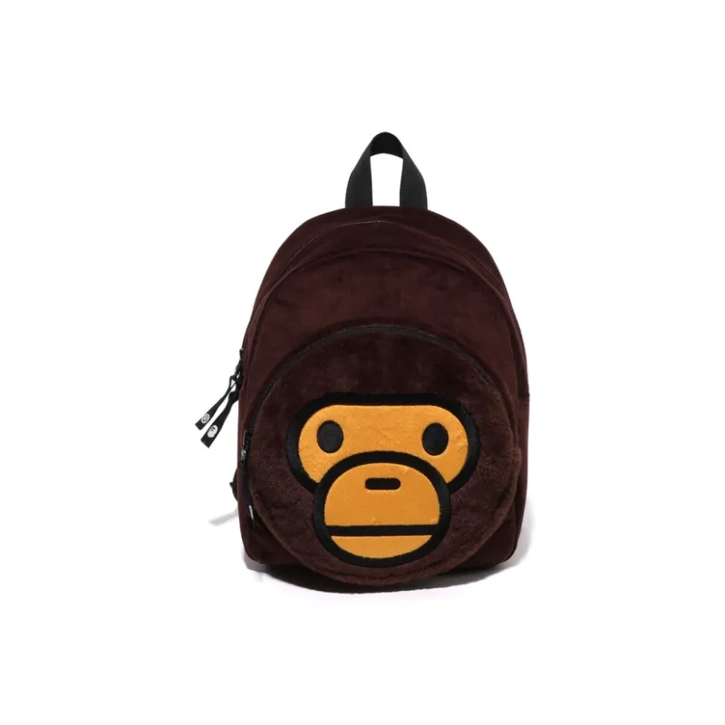 A BATHING APE Polyester Backpack Regular Kids' Coffee-1