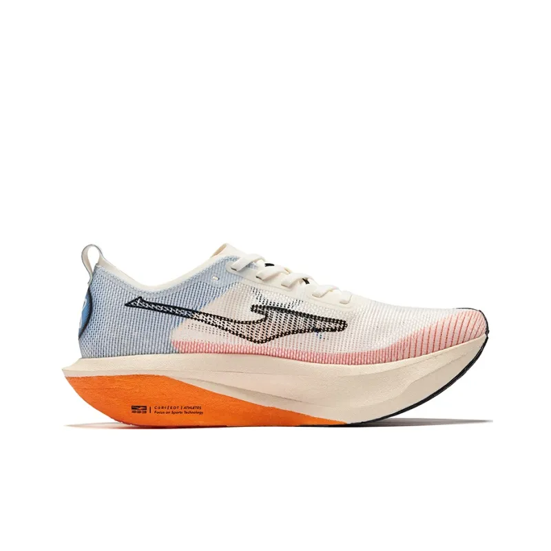 Erke Realm Of The Orchid 3.0 Cushioning Breathable Rebound Low Top Marathon Running Shoes Men's Swan Color Scheme-1