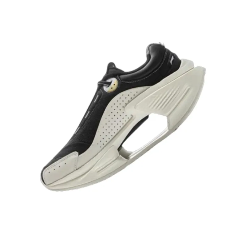 LiNing Jueying CRC 2.0 Anti-Slip And Wear-Resistant Height Increasing Low-Top Casual Shoes Men's Black White-2