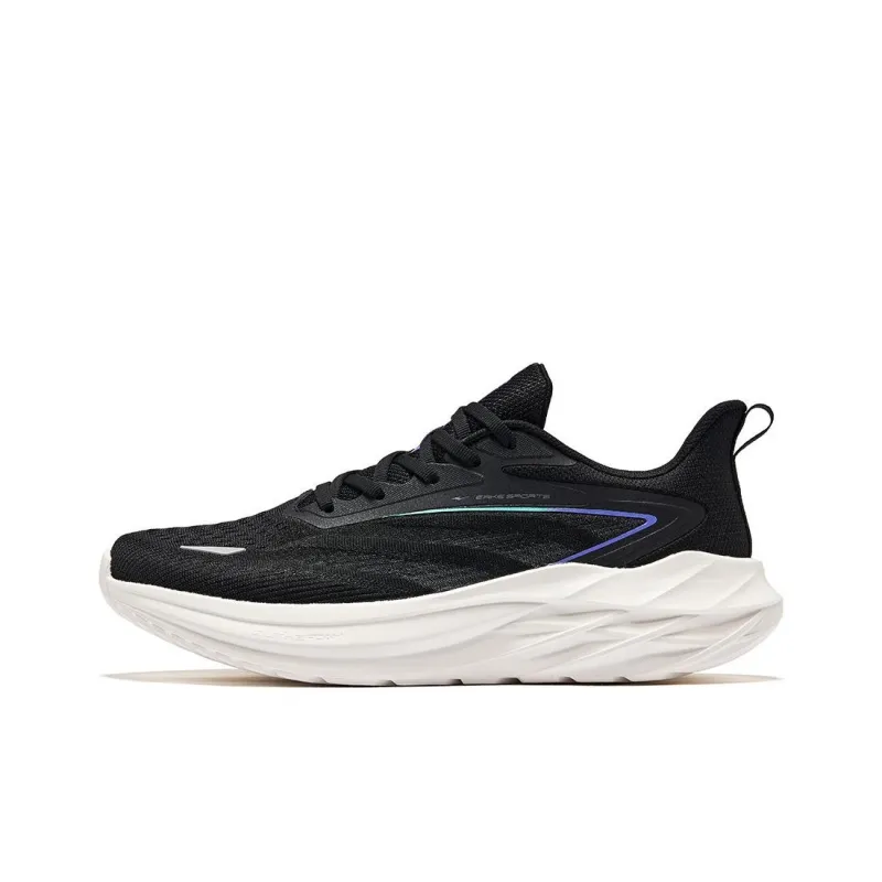 Erke Master Of The Wind 2 Cushioning Lightweight Rebound Low Top Running Shoes Men's Black-0