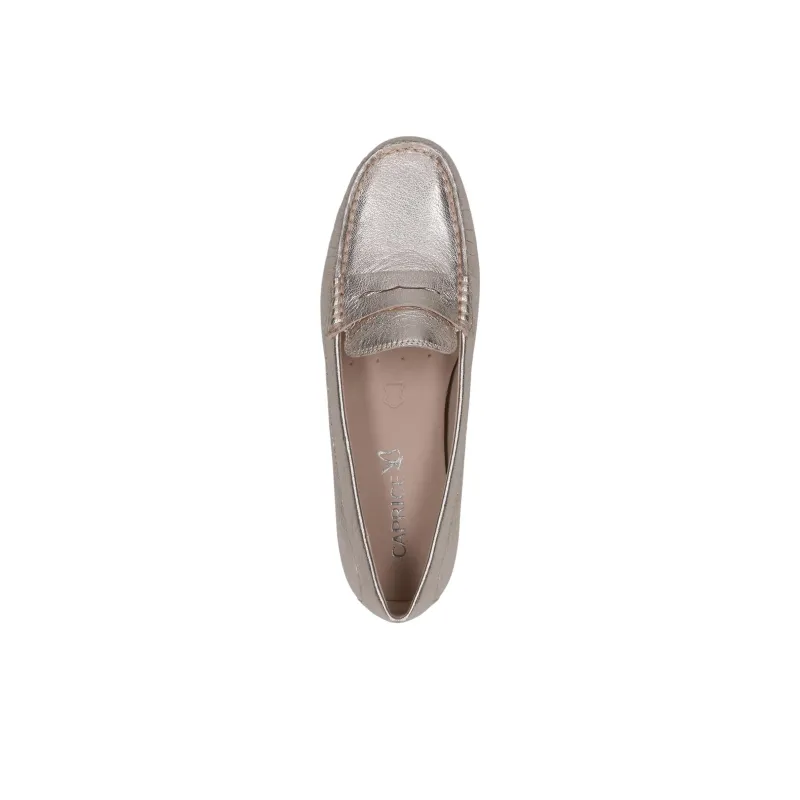 CAPRICE Bonita Loafers 1cm Women's Gold-3