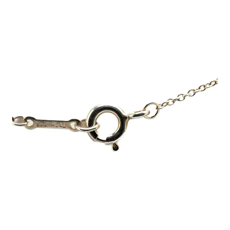 TIFFANY & CO. 20th Century Paloma Picasso Sterling Silver Loving Heart Pendant Necklace-4