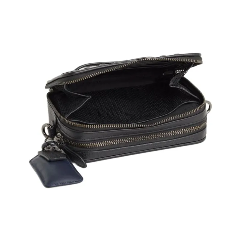 COACH Charter Gloves Made Of Tanned Leather Crossbody Bag Small Size Women's Black-1