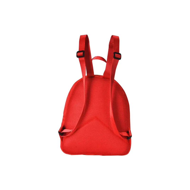 TURN UP Polyester Students Backpack Unisex Red-4