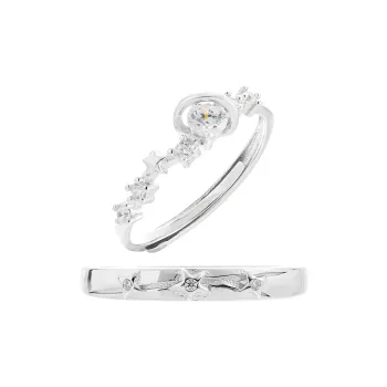 CLARKIA FLOWER 925 Sterling Silver Rings Unisex