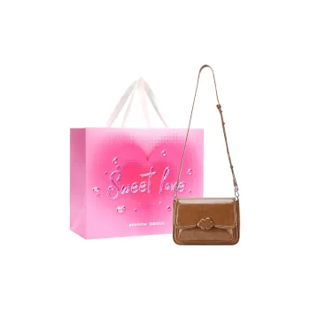 ONE TIME Synthetic Leather Crossbody Bags Shoulder Bags Regular Women's Jam Brown