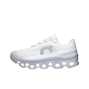 On Cloudmonster Anti Slip Wear Resistant Low Top Running Shoes Men's White