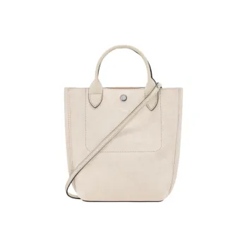 LONGCHAMP Split Velvet Calfskin Tote Bag Shopping Bag Shoulder Bag Handbag Extra Small Women's Linen