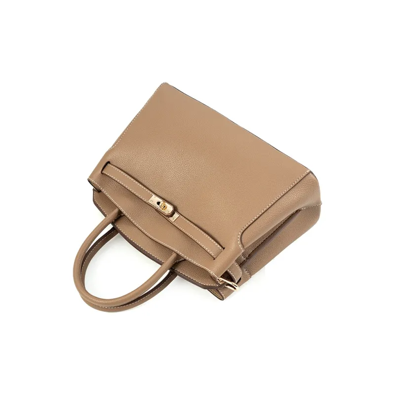 Vigno Synthetic Leather Shoulder Bag Crossbody Bag Handbag Regular Women's Khaki/Brown/Red/Black-3