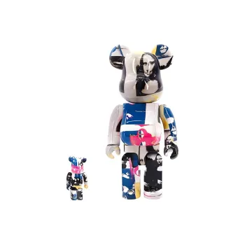 BE@RBRICK Andy Warhol Double Mona Lisa Multicolor