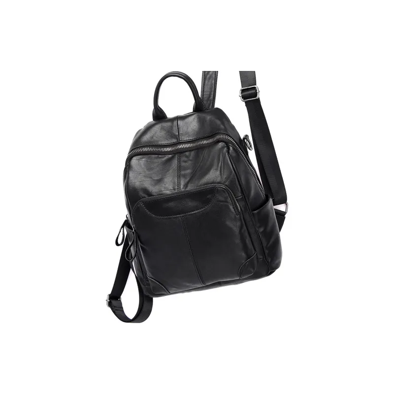 H YXIANG Cow Leather Backpack Women's Multicolor-3