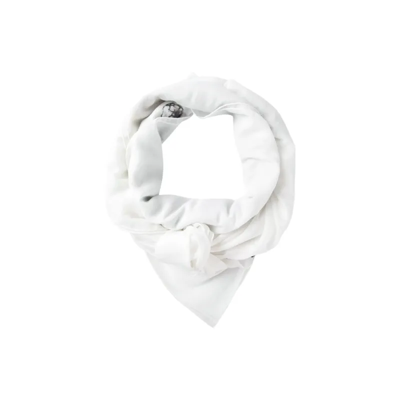 BALMAIN Cotton Silk Scarves Men's Gray-1