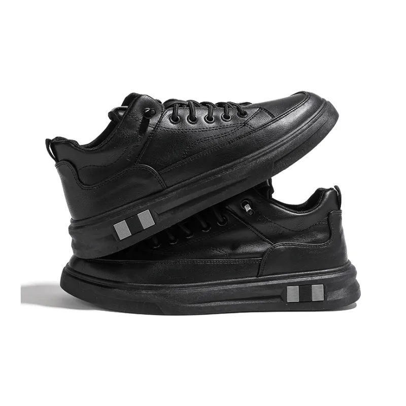HUANQIU Slip Resistant, Abrasion Resistant, Thermal Low Top Casual Shoes Men's Black-8