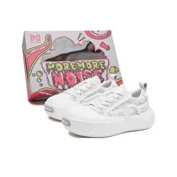 MOREMORENOISE Canvas Shoes Women's Low Top White